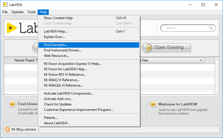 how to install labview examples